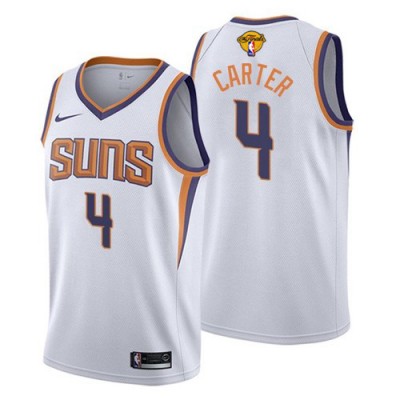 Nike Phoenix Suns #4 Jevon Carter Youth 2021 NBA Finals Bound Swingman Association Edition Jersey White
